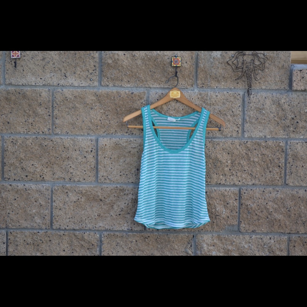 XXI Kids Teal Striped Tank